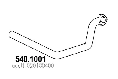 Tubo de escape ASSO 540.1001