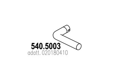 Tubo de escape ASSO 540.5003