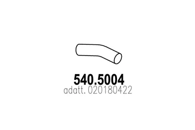 Tubo de escape ASSO 540.5004
