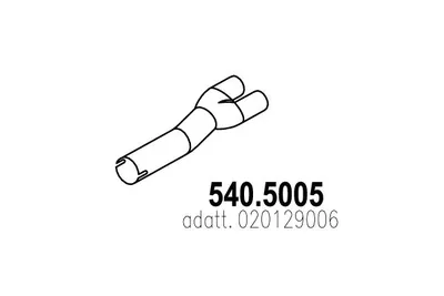 Tubo de escape ASSO 540.5005