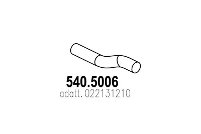 Tubo de escape ASSO 540.5006