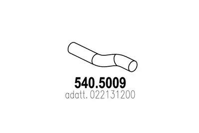Tubo de escape ASSO 540.5009