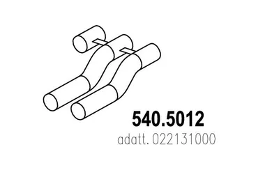 Tubo de escape ASSO 540.5012