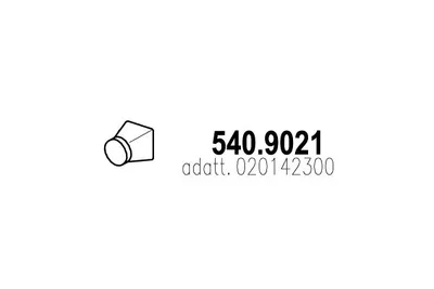 Tubo de escape ASSO 540.9021