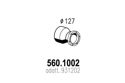 Tubo de escape ASSO 560.1002