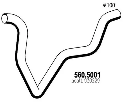 Tubo de escape ASSO 560.5001