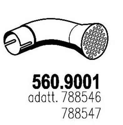 Tubo de escape ASSO 560.9001