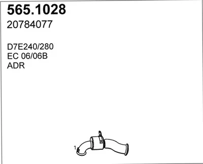 Tubo de escape ASSO 565.1028