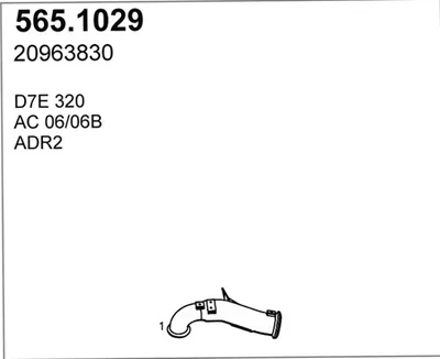 Tubo de escape ASSO 565.1029