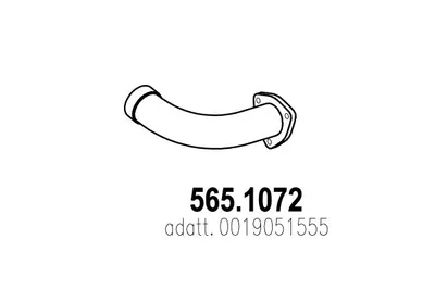 Tubo de escape ASSO 565.1072