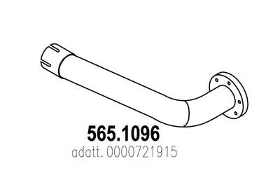 Tubo de escape ASSO 565.1096