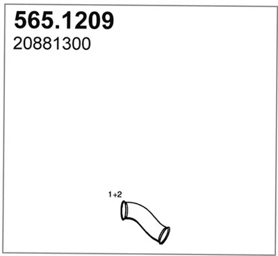 Tubo de escape ASSO 565.1209