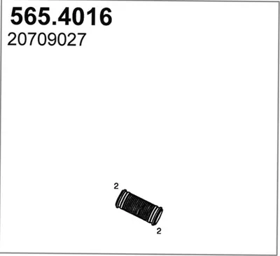 Unión flexible, escape ASSO 565.4016