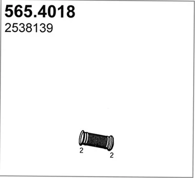 Unión flexible, escape ASSO 565.4018