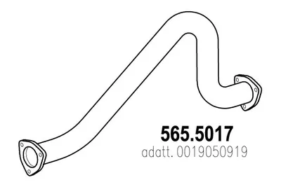 Tubo de escape ASSO 565.5017
