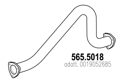 Tubo de escape ASSO 565.5018