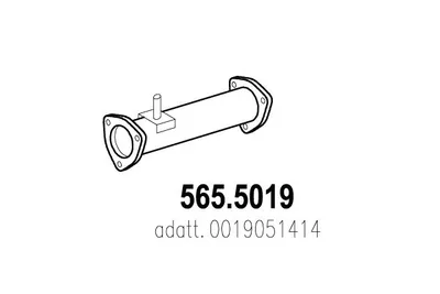 Tubo de escape ASSO 565.5019