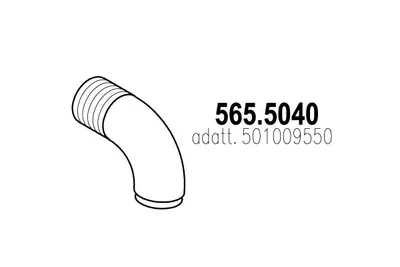 Tubo de escape ASSO 565.5040