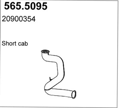 Tubo de escape ASSO 565.5095