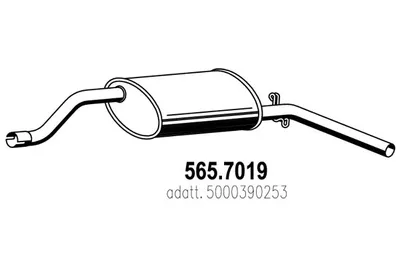 Silenciador posterior ASSO 565.7019