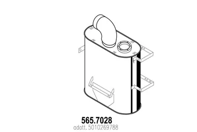 Silenciador central/posterior ASSO 565.7028