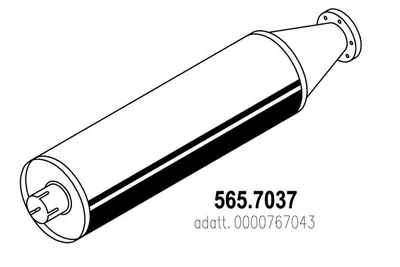Silenciador central/posterior ASSO 565.7037