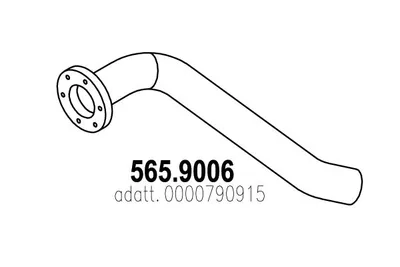 Tubo de escape ASSO 565.9006