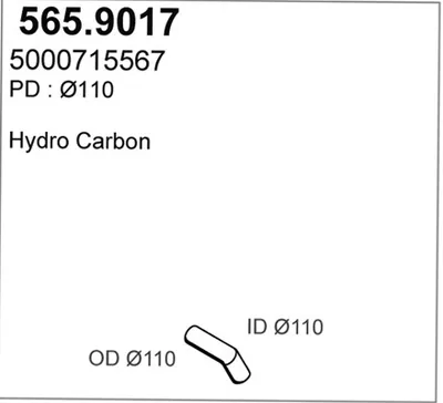 Tubo de escape ASSO 565.9017