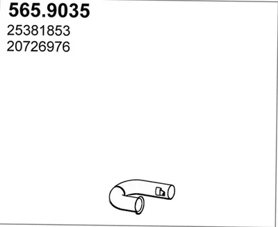 Tubo de escape ASSO 565.9035