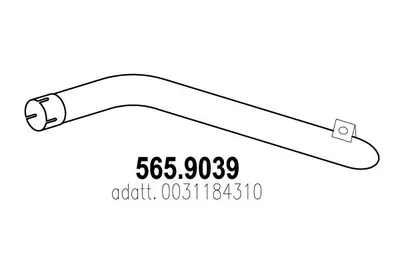 Tubo de escape ASSO 565.9039