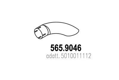 Tubo de escape ASSO 565.9046