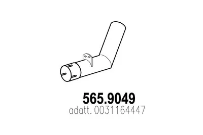 Tubo de escape ASSO 565.9049