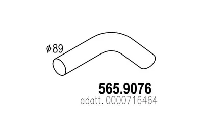 Tubo de escape ASSO 565.9076