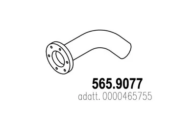 Tubo de escape ASSO 565.9077