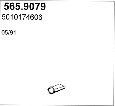 Tubo de escape ASSO 565.9079