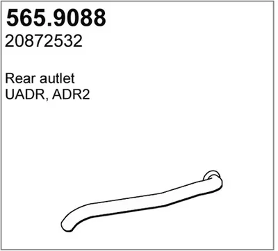 Tubo de escape ASSO 565.9088