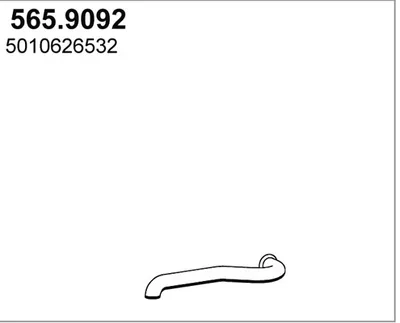 Tubo de escape ASSO 565.9092