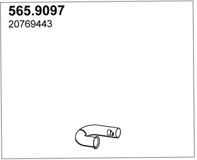 Tubo de escape ASSO 565.9097