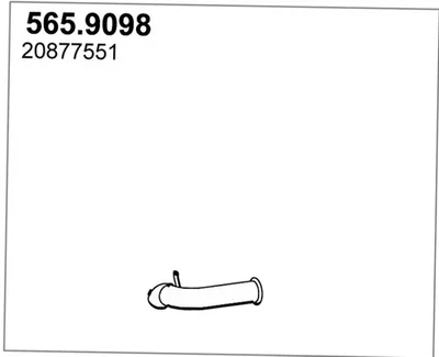 Tubo de escape ASSO 565.9098
