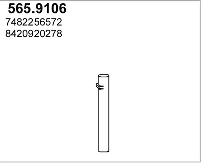 Tubo de escape ASSO 565.9106