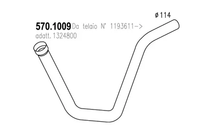 Tubo de escape ASSO 570.1009