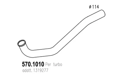 Tubo de escape ASSO 570.1010