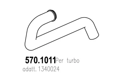 Tubo de escape ASSO 570.1011
