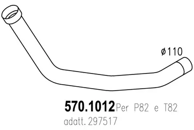 Tubo de escape ASSO 570.1012