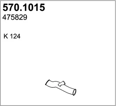 Tubo de escape ASSO 570.1015