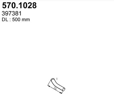 Tubo de escape ASSO 570.1028