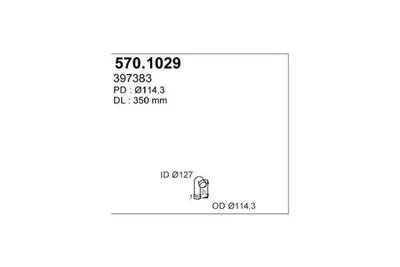 Tubo de escape ASSO 570.1029