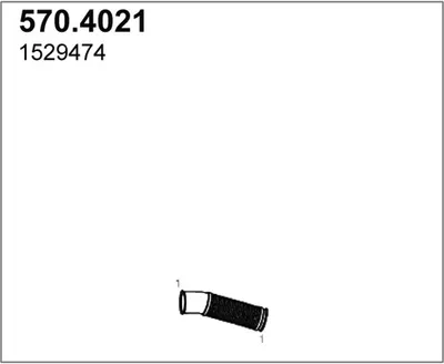 Unión flexible, escape ASSO 570.4021