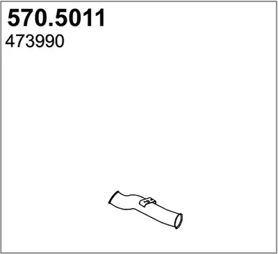 Tubo de escape ASSO 570.5011