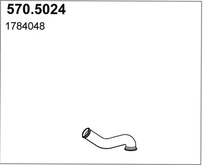 Tubo de escape ASSO 570.5024